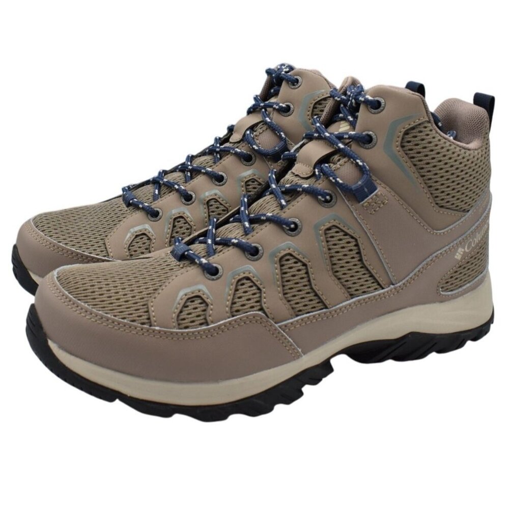 Columbia Womens 11 Granite Trail Omni-Tech Waterproof Mid Ash Brown Boots Shoes